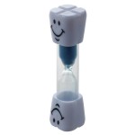 2 Minutes Smiling Face The Hourglass for Kids Toothbrush Timer Sand Clock, blue sand